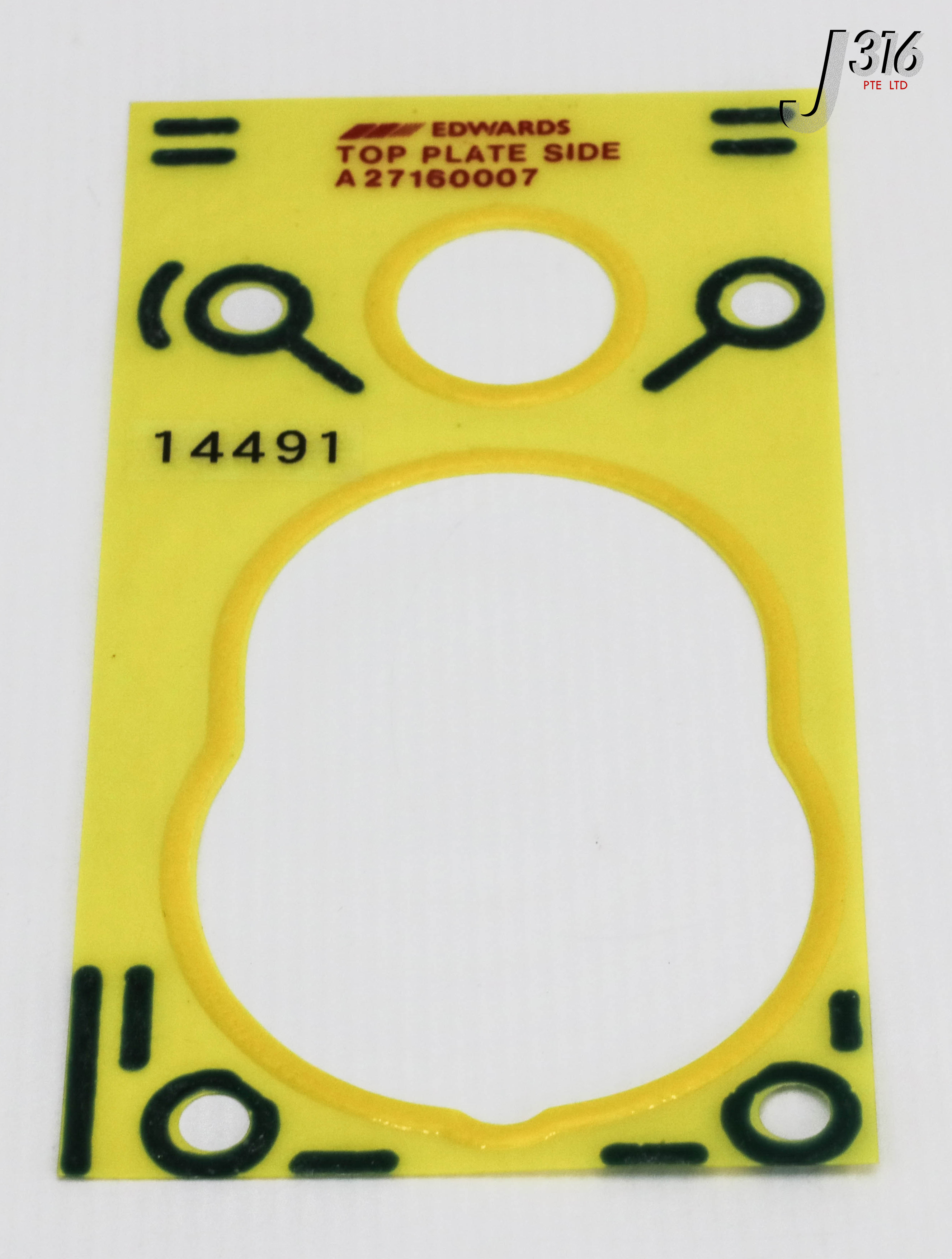 14491 BOC EDWARDS TOP PLATE GASKET FOR RV3,RV5,RV8,RV12 (NEW